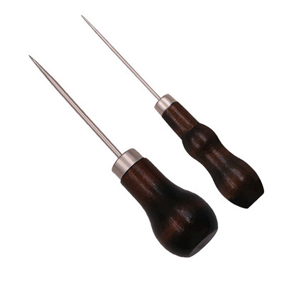 2/3Gb Profesionāla ādas koka roktura zīle DIY instrumenti ādas amatniecībai šūšanai šūšanas piederumi šūšanas izšūšanai