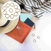 Metāla atsperu gredzens, apaļš āķi, siksna klips Atslēgu piekariņi, somiņa O plecu siksnas Josta sprādze āķis karabīne rokassomiņa atvērta