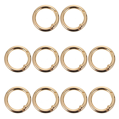 Metāla atsperu gredzens, apaļš āķi, siksna klips Atslēgu piekariņi, somiņa O plecu siksnas Josta sprādze āķis karabīne rokassomiņa atvērta