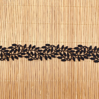 1 Yards Υψηλής Ποιότητας Guipure Δαντέλα Κέντημα Βαμβακερή Δαντέλα Ύφασμα Τούλι Φύλλα Λουλούδι Δαντέλες Υφάσματα Ράψιμο Απλικέ Γάμου Δαντέλα QZ41