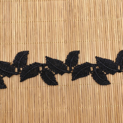 1 Yards Υψηλής Ποιότητας Guipure Δαντέλα Κέντημα Βαμβακερή Δαντέλα Ύφασμα Τούλι Φύλλα Λουλούδι Δαντέλες Υφάσματα Ράψιμο Απλικέ Γάμου Δαντέλα QZ41