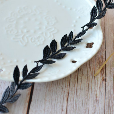 1 Yards Υψηλής Ποιότητας Guipure Δαντέλα Κέντημα Βαμβακερή Δαντέλα Ύφασμα Τούλι Φύλλα Λουλούδι Δαντέλες Υφάσματα Ράψιμο Απλικέ Γάμου Δαντέλα QZ41