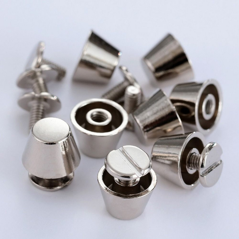 Punk rihm pagasi käsitöö, jalgu kaitsvad käekotid, põhja küünenaastud seente kruvid riideesemed needid needid naastud