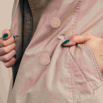 Κουμπιά Μεταλλικό παλτό με κουμπιά Ρούχα ραπτικής Diy σακάκι κοίλο πουκάμισο αντικατάσταση κοστούμι στρογγυλό τζιν Craft Gold Vintage Blazer Retro