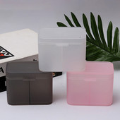 Vatos pagalvėlės tamponu nagams skirtos servetėlės Makiažo šepetėliai Organizatorius laikymo dėžutės laikiklis konteinerio dėklas Nepriklausomas dvigubas skyrius