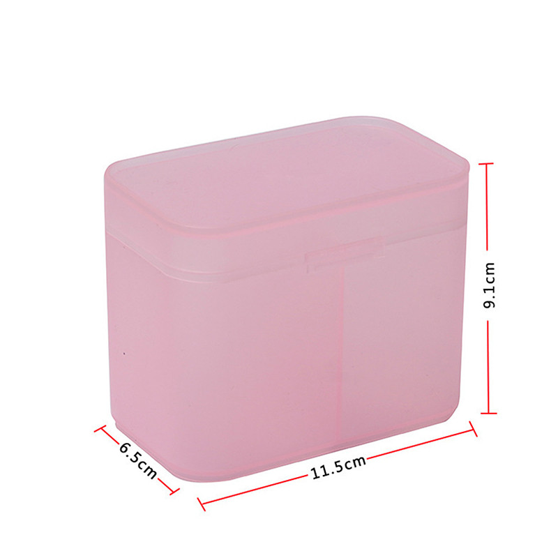 Vatos pagalvėlės tamponu nagams skirtos servetėlės Makiažo šepetėliai Organizatorius laikymo dėžutės laikiklis konteinerio dėklas Nepriklausomas dvigubas skyrius