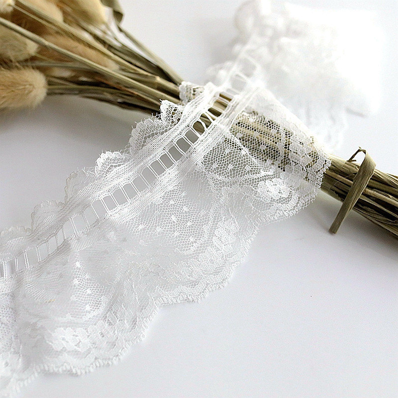 7 CM plats, balts, melns tills, audums, rokdarbi, mežģīnes, kleita, apkakle, aproces, volāni Apdare šūšanai, apģērba dekors.