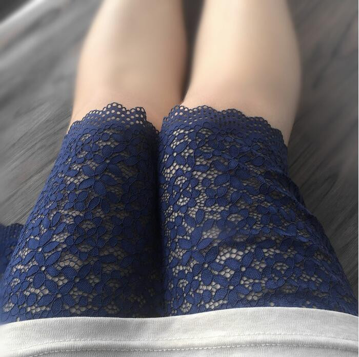 1 metro tamsiai mėlynos spalvos nėriniai, elastingi, tamprūs nėriniai, papuošti vestuvine suknele sijonas nėrinių apdaila, gėlėtas apatinis trikotažas Galvos juostelė elastinga „pasidaryk pats“ nėriniai