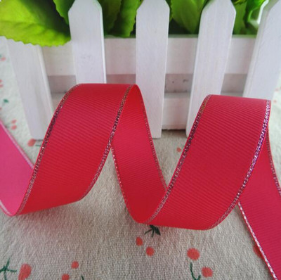 10 jardi 10 MM/25 MM/38 MM mirdzoša sudraba maliņa, sarkana, sarkana lente amatniecībai DIY matu bantes Ziemassvētku dekors Materiāli YM17072802