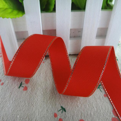 10 jardi 10 MM/25 MM/38 MM mirdzoša sudraba maliņa, sarkana, sarkana lente amatniecībai DIY matu bantes Ziemassvētku dekors Materiāli YM17072802