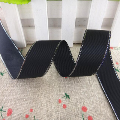 10 jardi 10 MM/25 MM/38 MM mirdzoša sudraba maliņa, sarkana, sarkana lente amatniecībai DIY matu bantes Ziemassvētku dekors Materiāli YM17072802