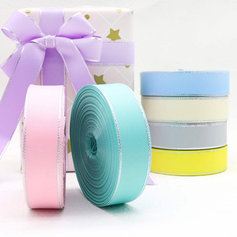 10 jardi 10 MM/25 MM/38 MM mirdzoša sudraba maliņa, sarkana, sarkana lente amatniecībai DIY matu bantes Ziemassvētku dekors Materiāli YM17072802