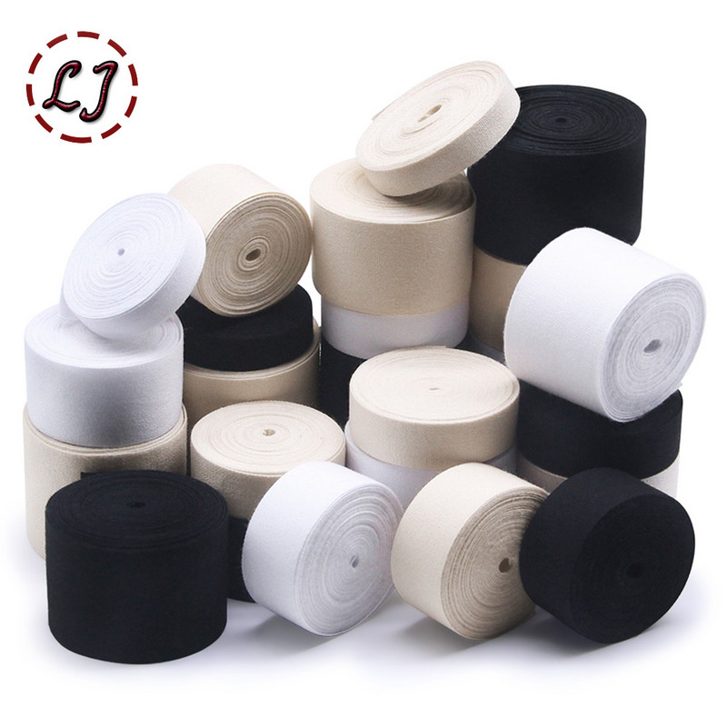 5 yd/partija Black White Plain Twill Chevron Cotton Iesiešanas lente Siksnas Lentes Apgriešana Apģērba piederumu iesaiņošanai Roku darbs DIY