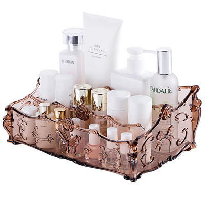 MeyJig Makeup Cosmetic Storage Box Πινέλο Θήκη κραγιόν Επιτραπέζιο Organizer Μπάνιου Βιτρίνα μακιγιάζ μεγάλης χωρητικότητας