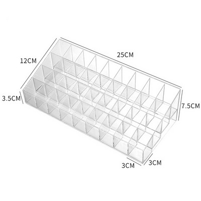 MeyJig Makeup Cosmetic Storage Box Πινέλο Θήκη κραγιόν Επιτραπέζιο Organizer Μπάνιου Βιτρίνα μακιγιάζ μεγάλης χωρητικότητας