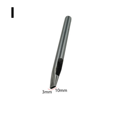 1 tk 6-12 mm auguraua nahk ovaalne auguraud terasest käsitöö õõnsad augud nahast tööriistad nahast rihma augustaja DIY tööriistad