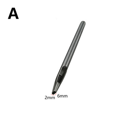 1 tk 6-12 mm auguraua nahk ovaalne auguraud terasest käsitöö õõnsad augud nahast tööriistad nahast rihma augustaja DIY tööriistad