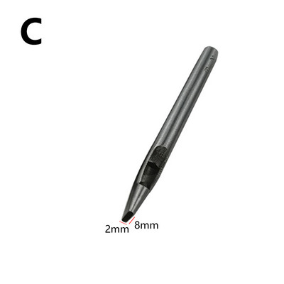 1 tk 6-12 mm auguraua nahk ovaalne auguraud terasest käsitöö õõnsad augud nahast tööriistad nahast rihma augustaja DIY tööriistad