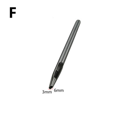 1 tk 6-12 mm auguraua nahk ovaalne auguraud terasest käsitöö õõnsad augud nahast tööriistad nahast rihma augustaja DIY tööriistad