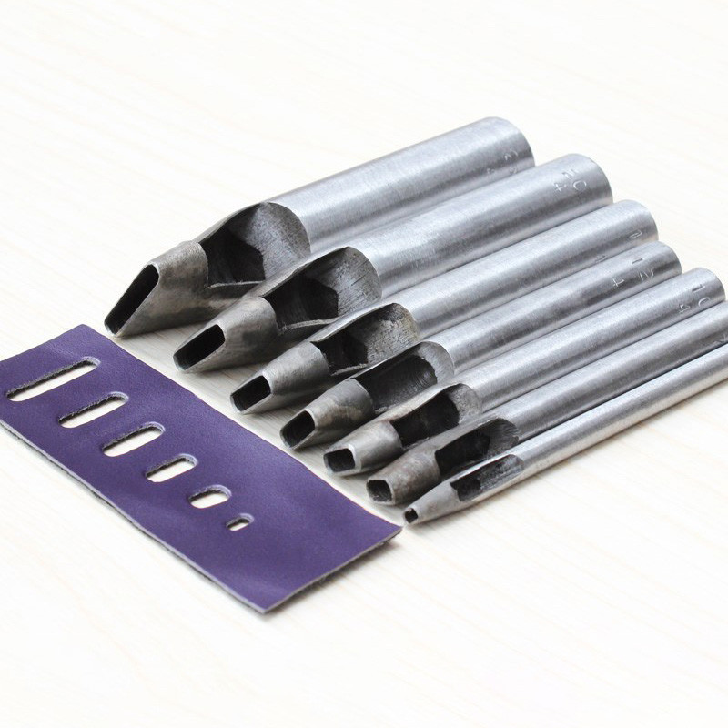 1 tk 6-12 mm auguraua nahk ovaalne auguraud terasest käsitöö õõnsad augud nahast tööriistad nahast rihma augustaja DIY tööriistad