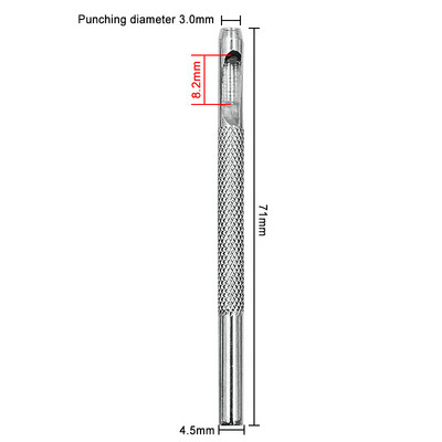Apvalios formos odinis perforuojamas diržas laikrodžio juosta, tuščiaviduris „pasidaryk pats“ įrankis
