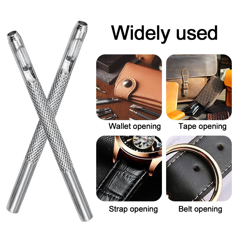 Apvalios formos odinis perforuojamas diržas laikrodžio juosta, tuščiaviduris „pasidaryk pats“ įrankis