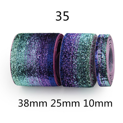 Glitter Ribbon Metallic Ribbon 5 Yards, Glitter Ribbon for Gifts Wrapping Crafts Baby Shower Holiday Διακόσμηση Floral Design