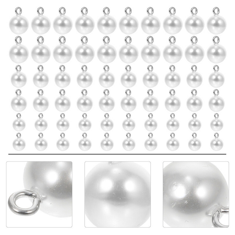 Matu aksesuāri Dekoratīvās pērļu pogas Apģērbs Kāzu kleita Šūšana DIY Sakausējums Stikla Dekorācijas Apģērbi Vintage