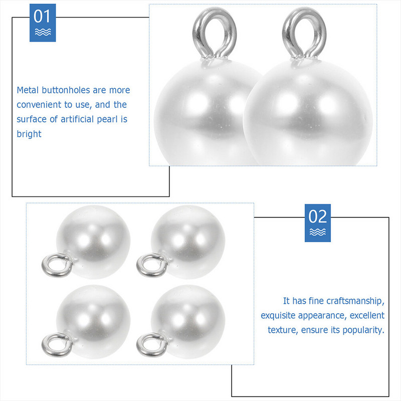 Matu aksesuāri Dekoratīvās pērļu pogas Apģērbs Kāzu kleita Šūšana DIY Sakausējums Stikla Dekorācijas Apģērbi Vintage