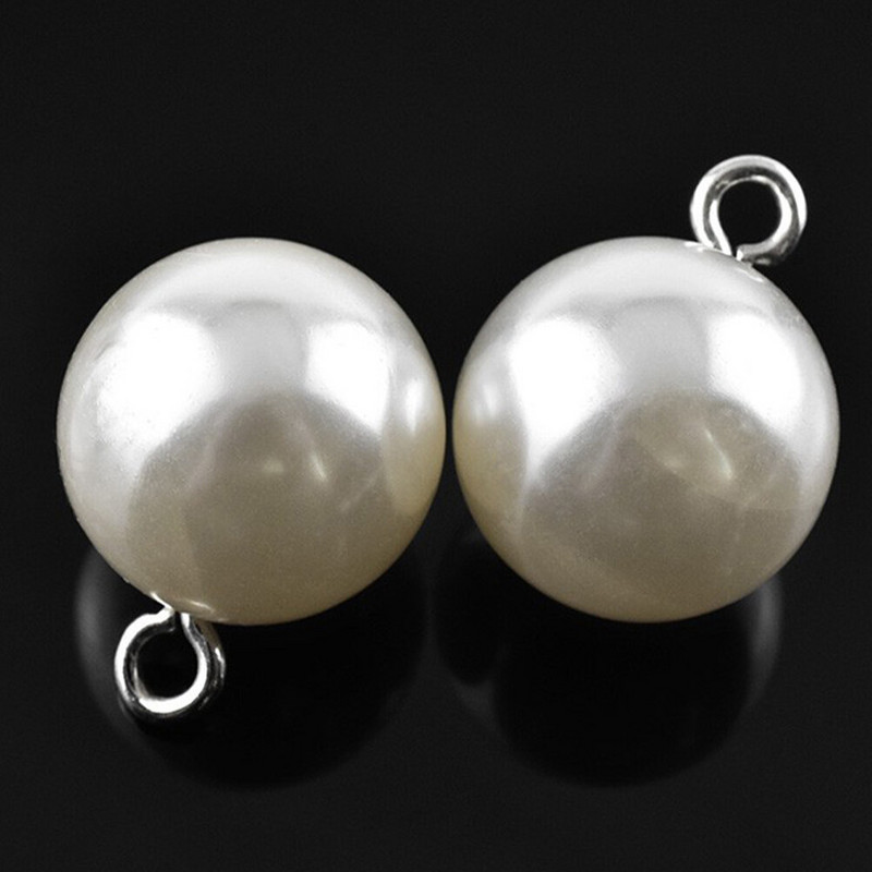 Matu aksesuāri Dekoratīvās pērļu pogas Apģērbs Kāzu kleita Šūšana DIY Sakausējums Stikla Dekorācijas Apģērbi Vintage