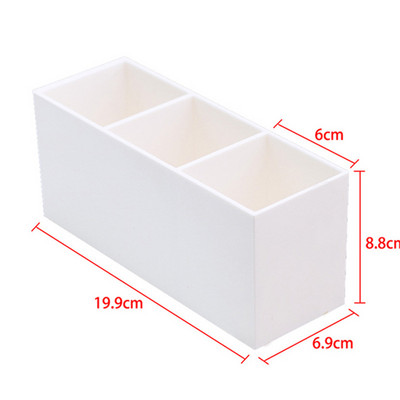 3 Lattices aplauzuma otiņu organizators plastmasas galdiņš, kosmētikas pildspalvas konteiners uzacu otu turētājs lūpu krāsas/nagu lakas uzglabāšanas kaste