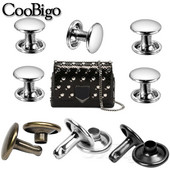 100 Komplekti 10 mm Ādas kniede, dubultā vāciņš, kniedes, tapas, smailes, metāls, DIY, rokassomu josta, apģērba apavi, mājdzīvnieku apkakles, dekors, rokdarbu piederumi.