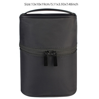 Ταξιδιωτική οργάνωση μακιγιάζ σε σχήμα βαρελιού Γυναικεία καλλυντικά πλυντήριο ρούχων Θήκη φερμουάρ Γυναικεία Trip Box Μακιγιάζ Αξεσουάρ Αναλώσιμα