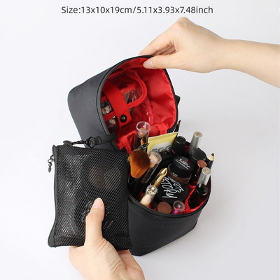 Ταξιδιωτική οργάνωση μακιγιάζ σε σχήμα βαρελιού Γυναικεία καλλυντικά πλυντήριο ρούχων Θήκη φερμουάρ Γυναικεία Trip Box Μακιγιάζ Αξεσουάρ Αναλώσιμα