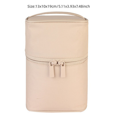 Ταξιδιωτική οργάνωση μακιγιάζ σε σχήμα βαρελιού Γυναικεία καλλυντικά πλυντήριο ρούχων Θήκη φερμουάρ Γυναικεία Trip Box Μακιγιάζ Αξεσουάρ Αναλώσιμα