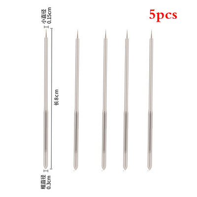 Αντικαταστάσιμη χάλκινη λαβή Awls DIY Δερμάτινη Σκηνή Ράψιμο Σουβίλι Παπούτσια Επισκευής Εργαλείο ραφής χειροτεχνίας Awl Punch Hole Δερμάτινα εργαλεία