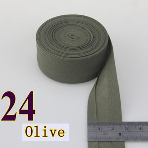 25 χιλιοστά (1") Επιπλέον πλάτους πίσω σιδερωμένο μονό διπλωμένο βαμβακερό κολλητικό δέσιμο για αξεσουάρ ραπτικής χειροτεχνίας ενδυμάτων Diy