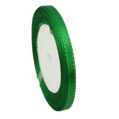 (25 jardi/rullī) 6 mm sudraba malu viena seja satīna lente vairumtirdzniecības dāvanu iesaiņošana Ziemassvētku dekorēšanas rokasgrāmata DIY lentes audums