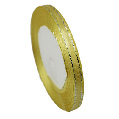 (25 jardi/rullī) 6 mm sudraba malu viena seja satīna lente vairumtirdzniecības dāvanu iesaiņošana Ziemassvētku dekorēšanas rokasgrāmata DIY lentes audums