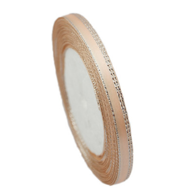 (25 jardi/rullī) 6 mm sudraba malu viena seja satīna lente vairumtirdzniecības dāvanu iesaiņošana Ziemassvētku dekorēšanas rokasgrāmata DIY lentes audums