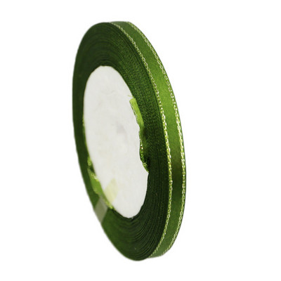 (25 jardi/rullī) 6 mm sudraba malu viena seja satīna lente vairumtirdzniecības dāvanu iesaiņošana Ziemassvētku dekorēšanas rokasgrāmata DIY lentes audums