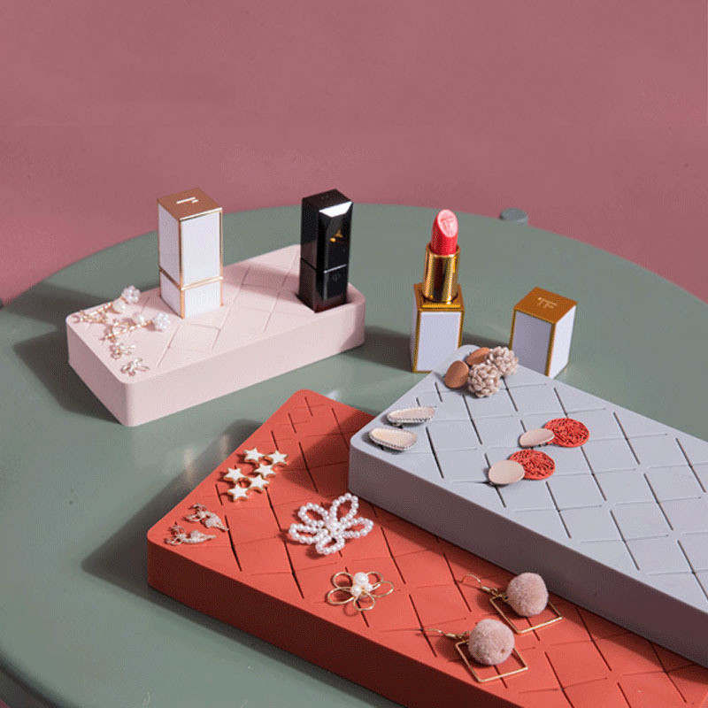 Κουτί αποθήκευσης καλλυντικών μακιγιάζ Επιτραπέζια οργάνωση Κουτί σιλικόνης με πολλαπλά πλέγματα μολύβι φρυδιών Βούρτσα κραγιόν για ράφι αποθήκευσης