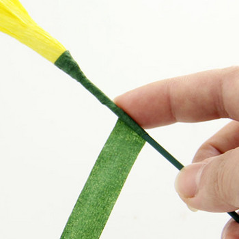 Λουλούδι Χάρτινη Ταινία Γιρλάντα Στεφάνι Floral Stem Αυτοκόλλητη Ταινία 30 Yard 12mm Paper Craft Artificial Flowers Αυτοκόλλητη Ταινία