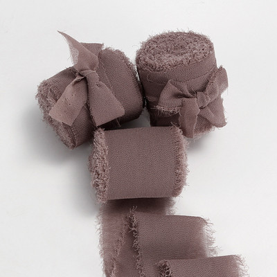 Rankų darbo šifono juostelė, šilko primenanti juostelė Vestuvių kvietimų įvyniojimas puokštės Medžiaginės juostelės Gimtadienio dekoracijos Dovanos