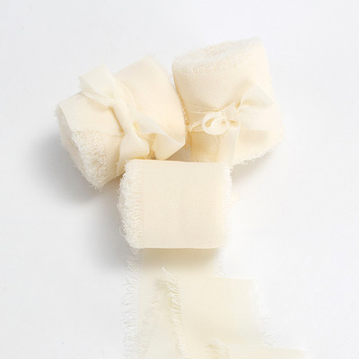 Rankų darbo šifono juostelė, šilko primenanti juostelė Vestuvių kvietimų įvyniojimas puokštės Medžiaginės juostelės Gimtadienio dekoracijos Dovanos