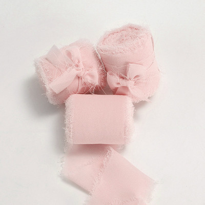 Rankų darbo šifono juostelė, šilko primenanti juostelė Vestuvių kvietimų įvyniojimas puokštės Medžiaginės juostelės Gimtadienio dekoracijos Dovanos