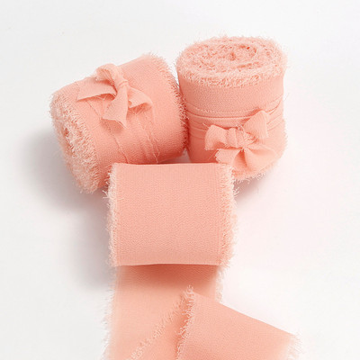 Rankų darbo šifono juostelė, šilko primenanti juostelė Vestuvių kvietimų įvyniojimas puokštės Medžiaginės juostelės Gimtadienio dekoracijos Dovanos