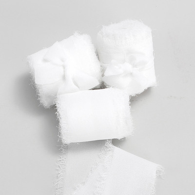 Rankų darbo šifono juostelė, šilko primenanti juostelė Vestuvių kvietimų įvyniojimas puokštės Medžiaginės juostelės Gimtadienio dekoracijos Dovanos