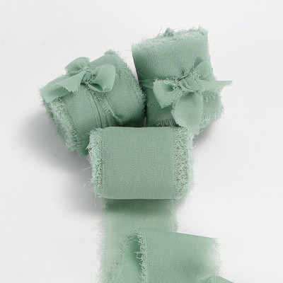 Rankų darbo šifono juostelė, šilko primenanti juostelė Vestuvių kvietimų įvyniojimas puokštės Medžiaginės juostelės Gimtadienio dekoracijos Dovanos