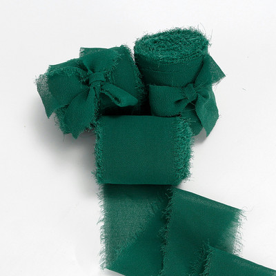 Rankų darbo šifono juostelė, šilko primenanti juostelė Vestuvių kvietimų įvyniojimas puokštės Medžiaginės juostelės Gimtadienio dekoracijos Dovanos